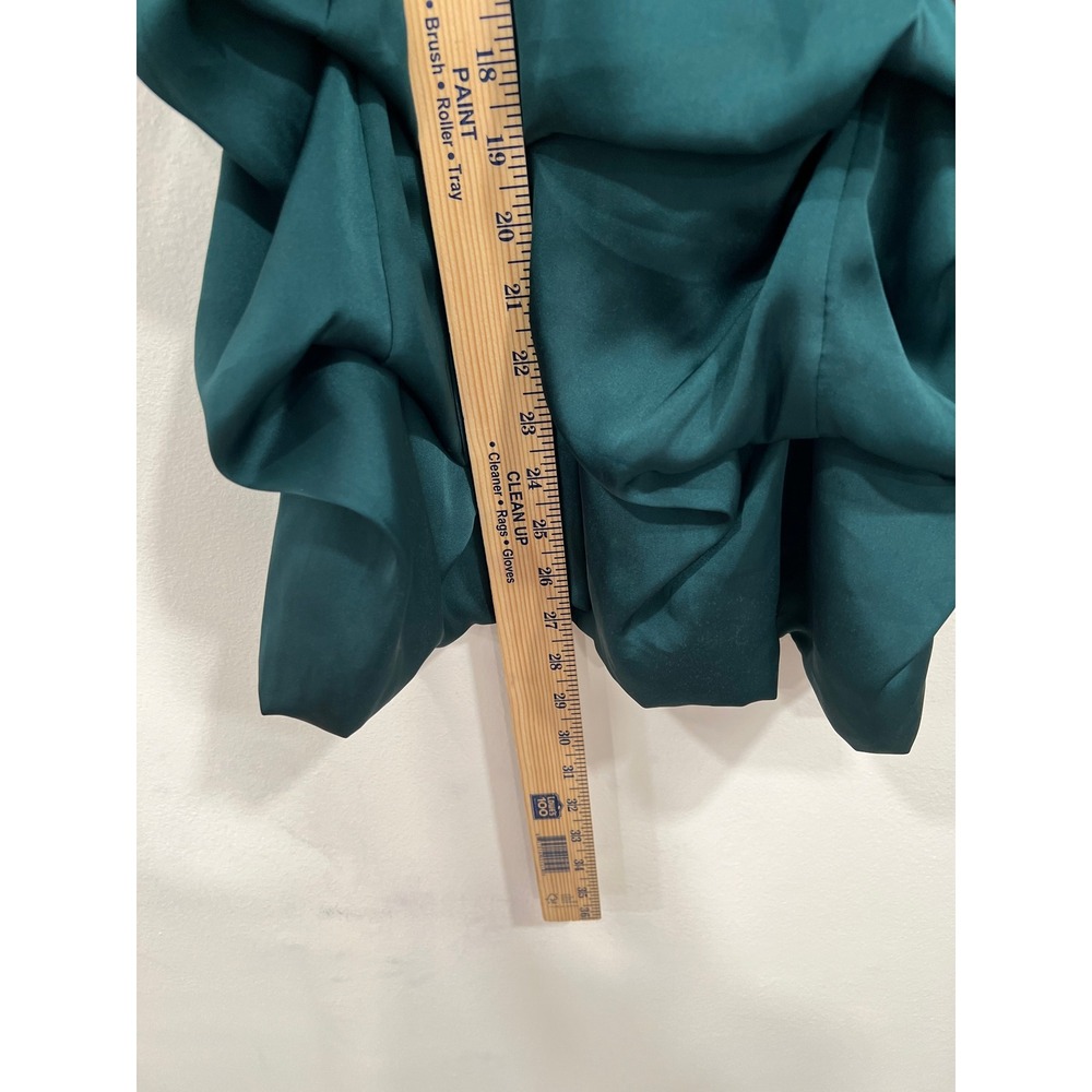 Amy Byer Dress Girls Emerald Green Sequin Tulle Tiered Bubble Formal Dress SZ 7 - Picture 3 of 10